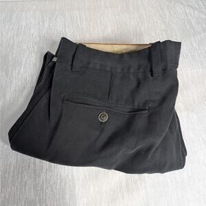 Tommy Bahama Mens Pants 34x30 TAGGED Black Silk Dress Pants 35x29 MEASURED